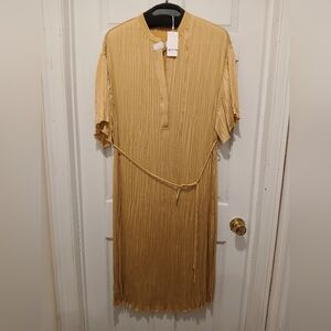 Vince Gold Midi Dress